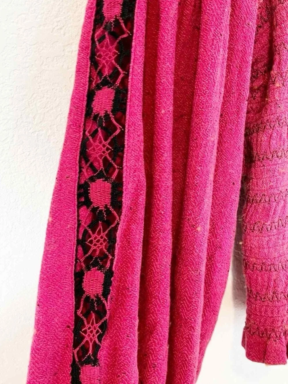 NWT Free People Rose Embroidered Maggie Peasant Sleeve Bohemian Top